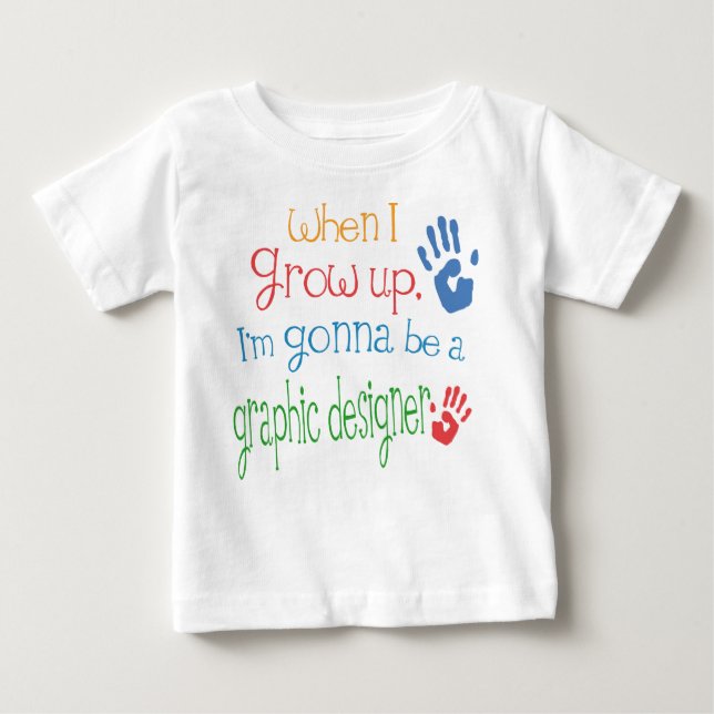 Camiseta De Bebé Camiseta infantil gráfica del bebé del diseñador (Anverso)