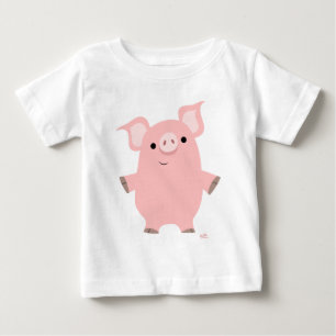 Camiseta De Bebé Camiseta Inquisitiva Personalizado Cerdo Bebé Cami