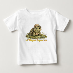 Camiseta De Bebé Camiseta Lil' Bayou Explorers Tortuga Bebé