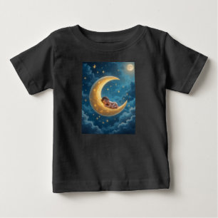 Camiseta De Bebé Camiseta lunar para bebé dormilón