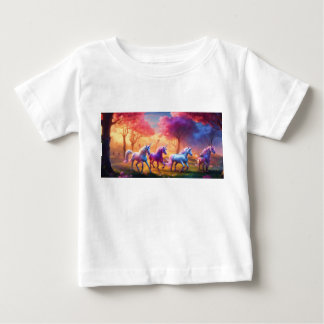 Camiseta De Bebé "Camiseta mágica de caballos de unicornio"
