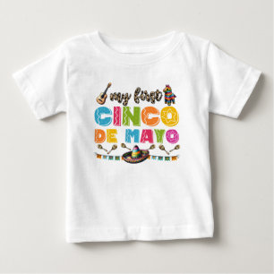 Camiseta De Bebé Camiseta-Mi Primer Cinco de Mayo Bebé 