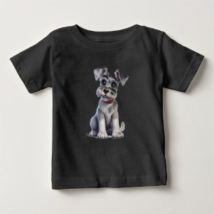 Camiseta De Bebé Camiseta negra blanca animal bebé