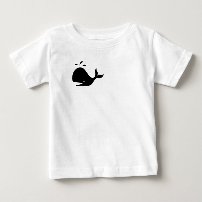 Camiseta De Bebé Camiseta para bebé ballena (Anverso)
