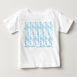 Camiseta De Bebé Camiseta para bebé Blue Swirls 
