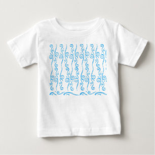 Camiseta De Bebé Camiseta para bebé Blue Swirls