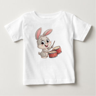 Camiseta De Bebé Camiseta para Bebé Conejito Tamborero