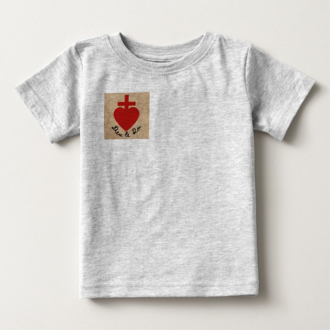 Camiseta De Bebé Camiseta para bebé del corazón sagrado (Anverso)