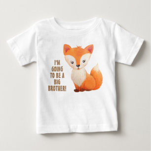 Camiseta De Bebé Camiseta para bebé hermano mayor pequeño zorro