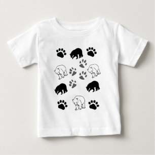 Camiseta De Bebé Camiseta para bebé Patas juguetonas y amigos polar