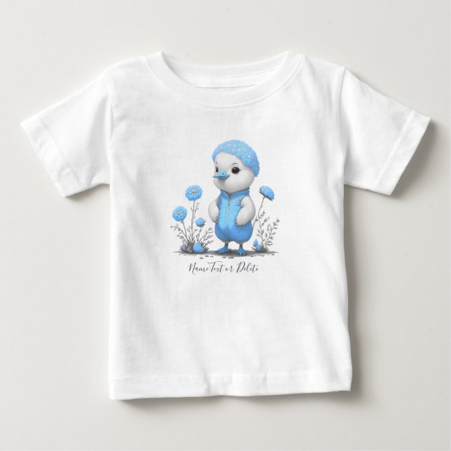 Camiseta De Bebé Camiseta para bebé Pato Azul (Anverso)