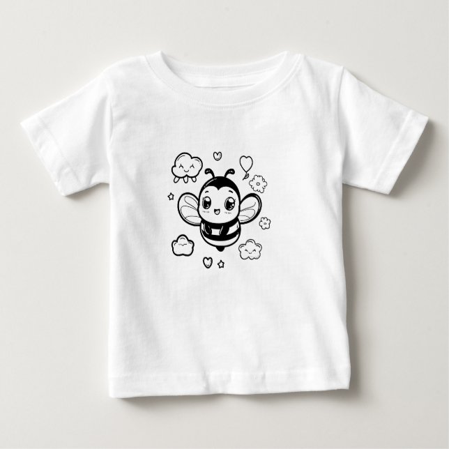 Camiseta De Bebé Camiseta para bebé Personalizado lindo - Ka blanco (Anverso)