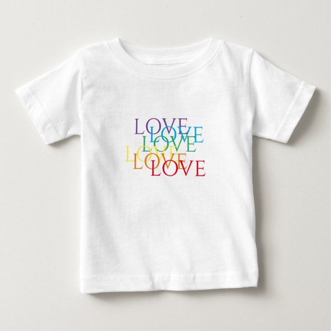 Camiseta De Bebé Camiseta para bebé RAINBOW LOVE (Anverso)