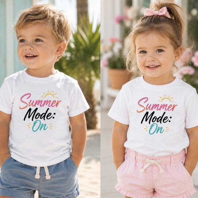 Camiseta De Bebé Camiseta para bebé Summer Mode On (Subido por el creador)