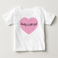 Camiseta para bebé y niña pequeña Corazón Rosa Dad