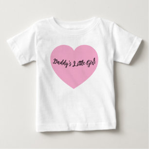Camiseta De Bebé Camiseta para bebé y niña pequeña Corazón Rosa Dad