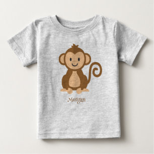 Camiseta De Bebé Camiseta personalizada para bebé mono