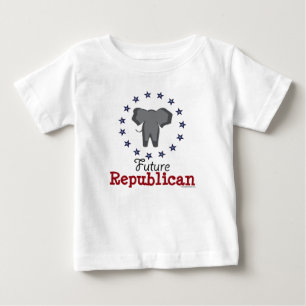 Camiseta De Bebé Camiseta republicana futura del bebé del elefante