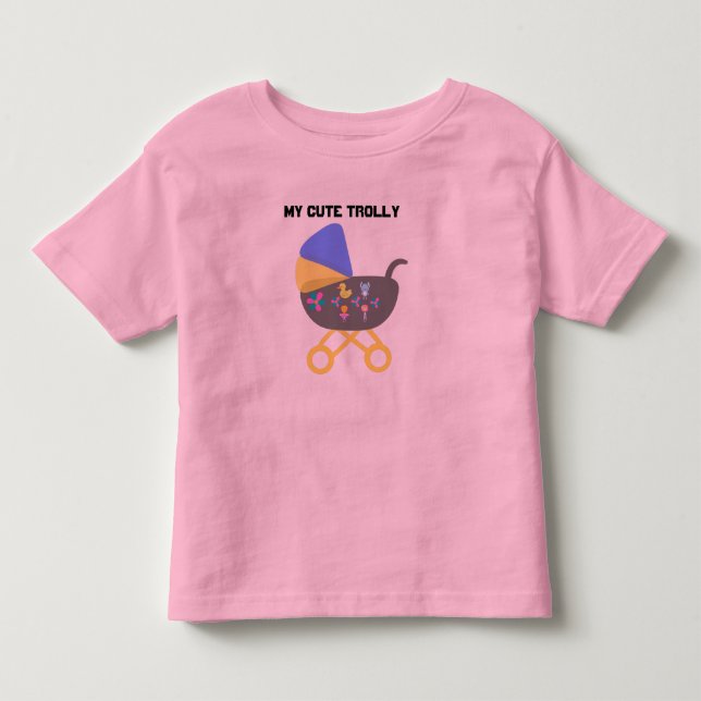 Camiseta De Bebé Camiseta rosa adorable para bebé (Anverso)