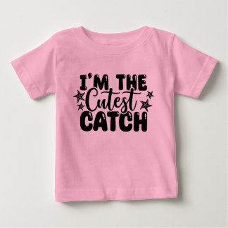 Camiseta De Bebé Camiseta rosa bebé I'm the Cutest Catch