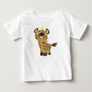 Camiseta De Bebé Camiseta sonriente linda del bebé del Hyena del