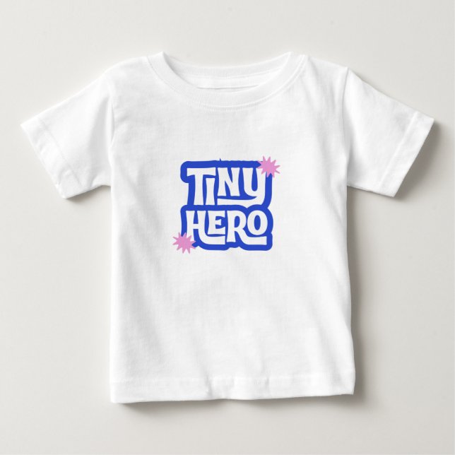 Camiseta De Bebé Camiseta Tiny Hero para Bebé y Niños (Anverso)