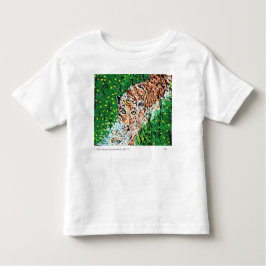 Camiseta De Bebé Camiseta: Un niño dibujando un tigre