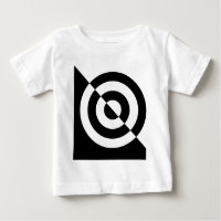 Camiseta visual del estímulo del bebé blanco y