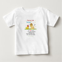 Camisita bebé patito cuá día domingo