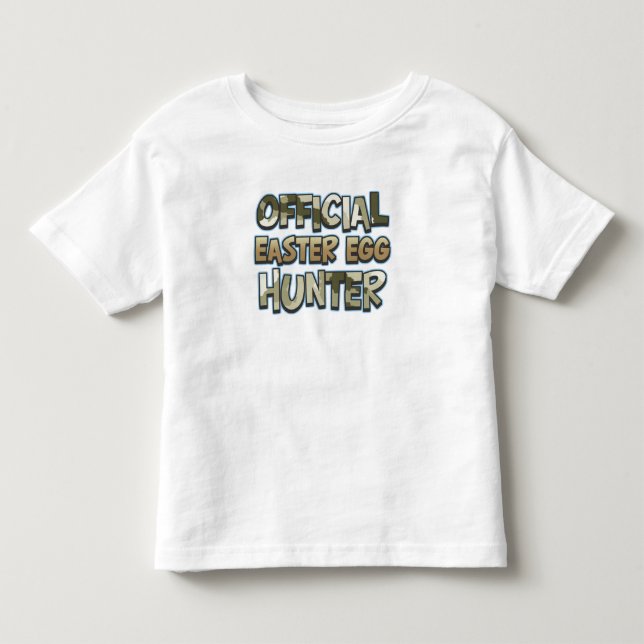 Camiseta De Bebé Camo oficial de caza de huevos de Pascua (Anverso)