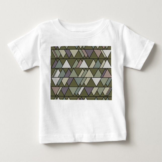 Camiseta De Bebé Camo Triangles (Anverso)