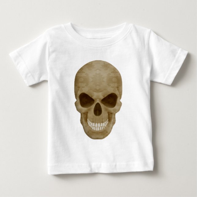 Camiseta De Bebé Camouflage Skull Shirt (Anverso)