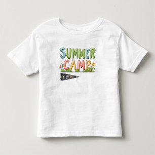 Camiseta De Bebé Campamento de verano colorido