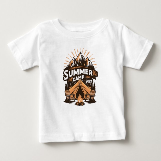 Camiseta De Bebé Campamento de Verano de 2024 (Anverso)