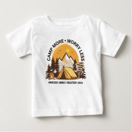 Camiseta De Bebé Campamento menos preocupante