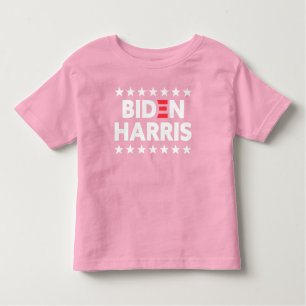 Camiseta De Bebé Campaña electoral Biden / Harris Rosa Estrellas bl