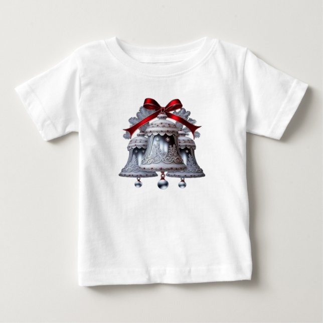 Camiseta De Bebé Campanas de plata (Anverso)