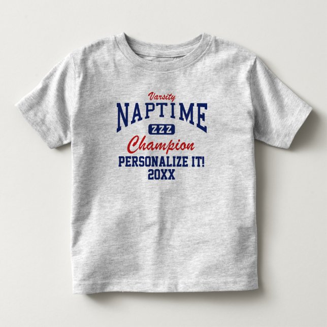Camiseta De Bebé Campeón atlético Naptime T-Shirt (Anverso)