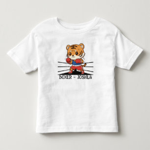 Camiseta De Bebé Campeón de boxeo tigre Chibi Mascota deportiva l