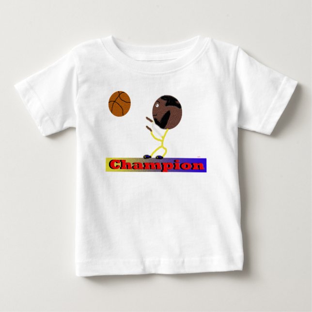 Camiseta De Bebé Campeón del atleta Bowling Ball Head (Anverso)