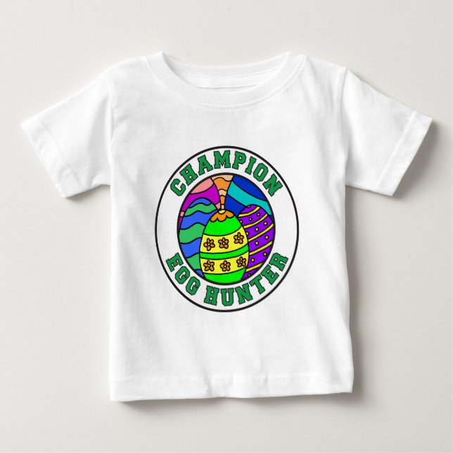 Camiseta De Bebé Campeón Huevo Hunter (Anverso)