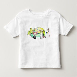 Camiseta De Bebé Camper feliz de retro