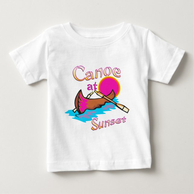 Camiseta De Bebé Camping Canoe (Anverso)