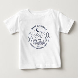 Camiseta De Bebé Camping de coincidencia de grupo de familia person