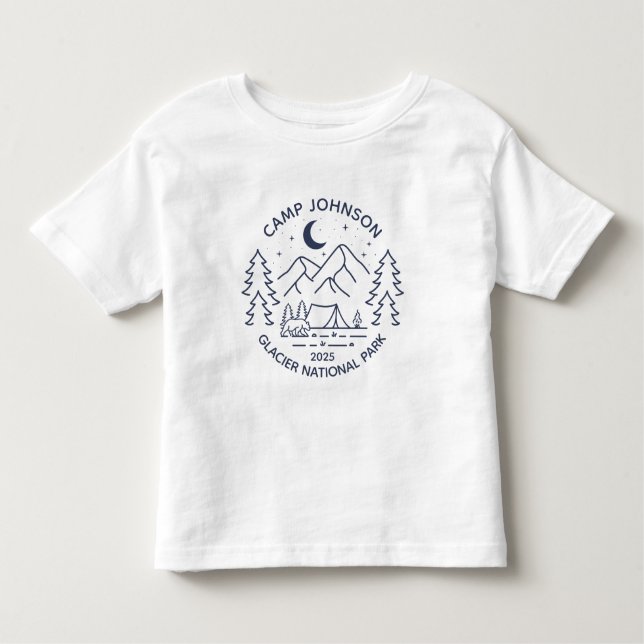 Camiseta De Bebé Camping de coincidencia de grupo de familia person (Anverso)