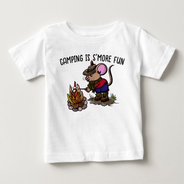 Camiseta De Bebé Camping es más divertido (Anverso)