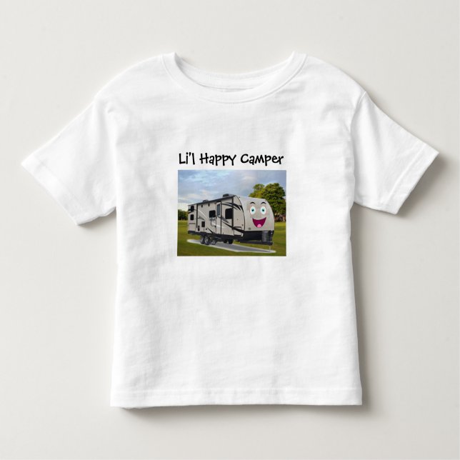 Camiseta De Bebé Camping feliz retiro en RV por Funnycoomb (Anverso)
