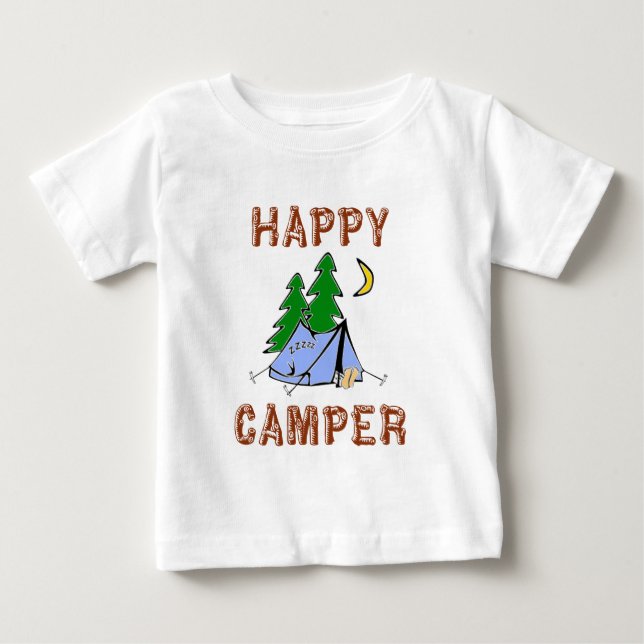 CAMISETA DE BEBÉ CAMPISTA CONTENTO (Anverso)