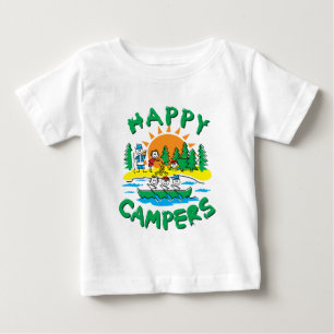 Camiseta De Bebé Campistas contentos