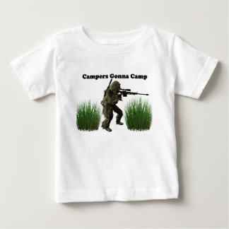 Camiseta De Bebé Campistas que van a acampar